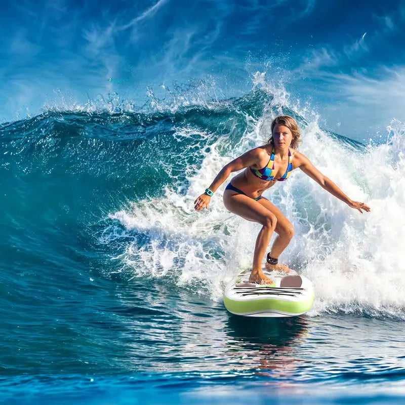 Inflatable SUP Paddle Board, Non-Slip Deck, Stable Wide Design for Beginners & Experienced Riders