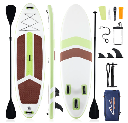 Inflatable SUP Paddle Board, Non-Slip Deck, Stable Wide Design for Beginners & Experienced Riders