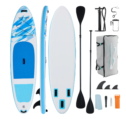 Inflatable SUP Paddle Board, Non-Slip Deck, Stable Wide Design for Beginners & Experienced Riders