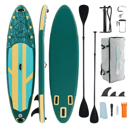 Inflatable SUP Paddle Board, Non-Slip Deck, Stable Wide Design for Beginners & Experienced Riders