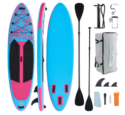 Inflatable SUP Paddle Board, Non-Slip Deck, Stable Wide Design for Beginners & Experienced Riders