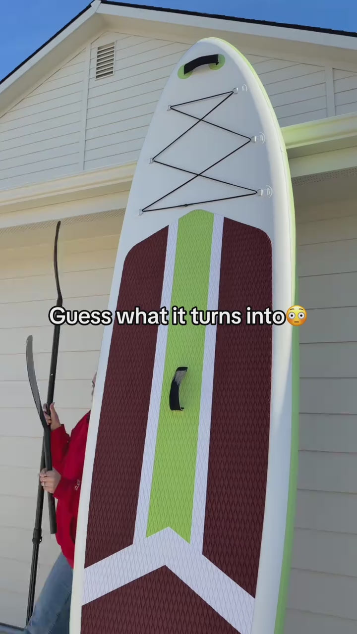 Inflatable SUP Paddle Board, Non-Slip Deck, Stable Wide Design for Beginners & Experienced Riders